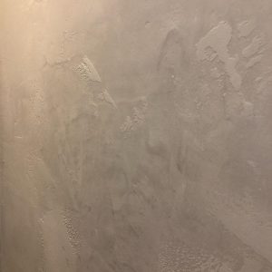 Darstellung der verputzten Duschwand