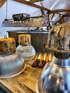 Rost- und Industrialdeko-Lampe 4